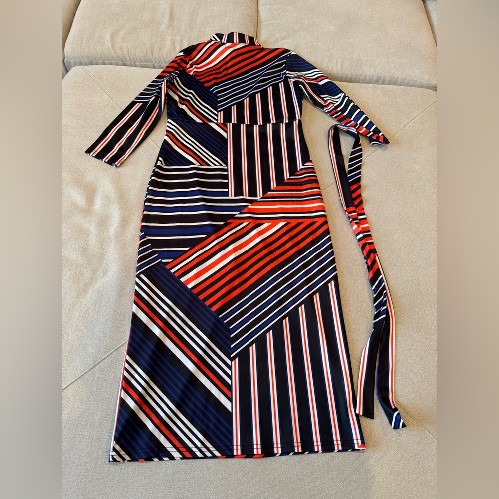 Striped Multicolor Maxi Dress - Picture 3 of 3